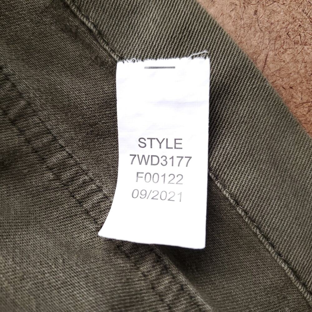 Lucky Brand Military Utility Jacket Women S Green Cinch Waist Twill Safari - Picture 12 of 12